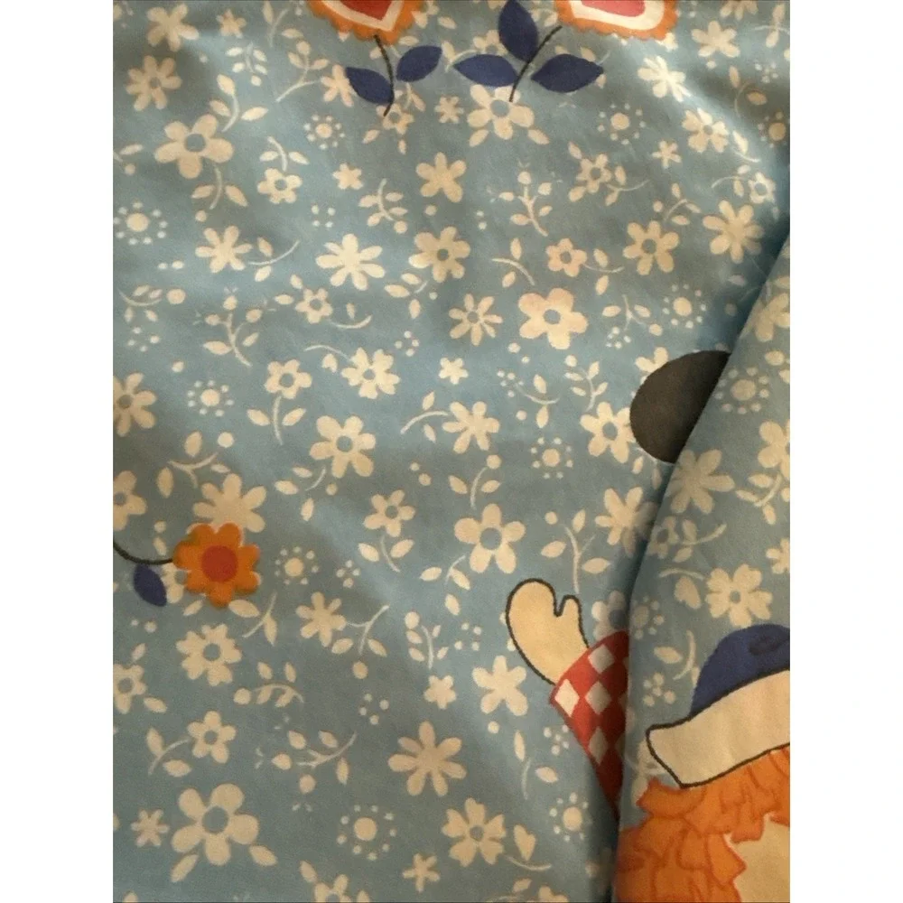 Vtg Raggedy Ann Andy 3 Piece Twin Bedsheet Set Bobbs Merrill Fabric Retro